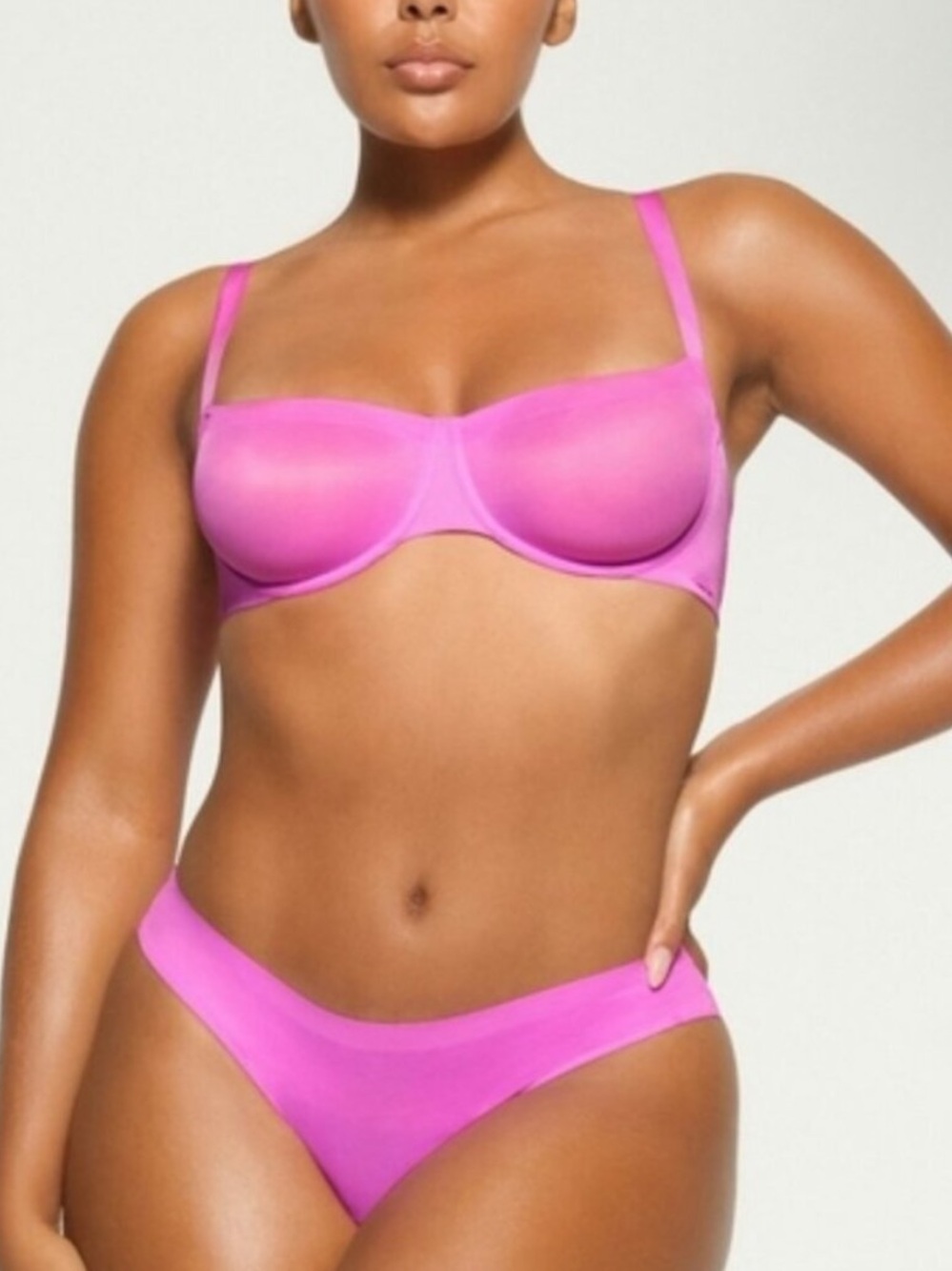 Skims NO SHOW UNLINED BALCONETTE BRA in PINK 38DD